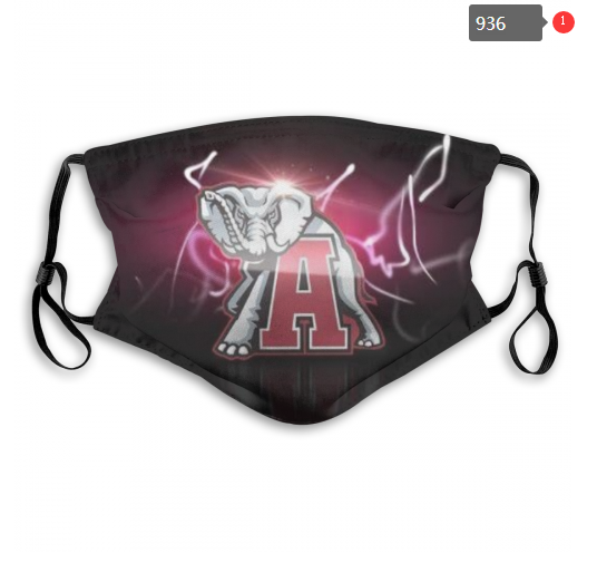 NCAA Alabama Crimson Tide #2 Dust mask with filter